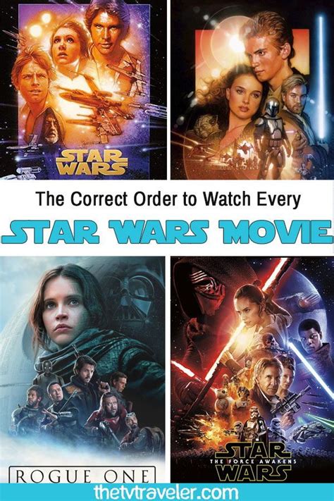 The Correct Order to Watch the Star Wars Movies | The TV Traveler ...