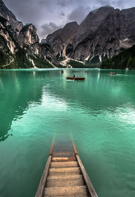 Lago di Braies, Trentino-Alto Adige, Dolomites - Dolomiti - south Tyrol ...