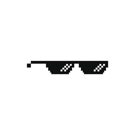 pixel gafas de sol meme divertido icono diseño vector 17721019 Vector ...