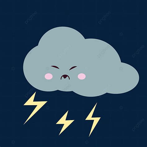 Thunderstorms Clipart Transparent PNG Hd, Thunderstorm Weather, Thunder ...