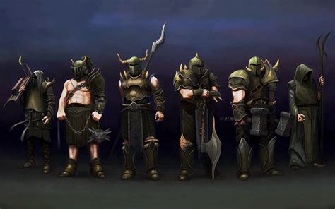 a bit more accurate Wallpaper of the Barrows Bros. | Runescape wallpaper, Fantasy art, Old ...