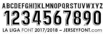 Font Number Of Football Jersey | Football fonts, Numbers font, Jersey font