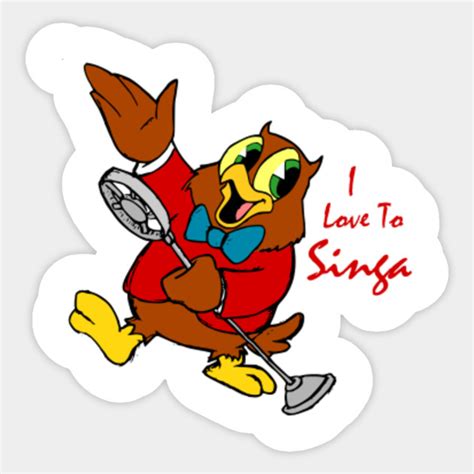 i love to singa - I Love To Singa - Sticker | TeePublic