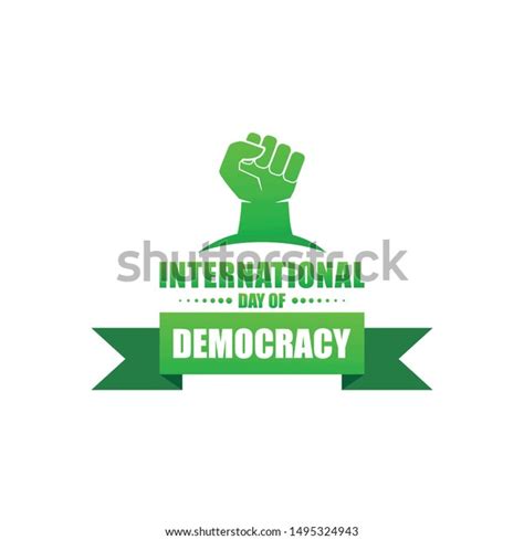 International Democracy Day Logo Design Vector Stock Vector (Royalty ...