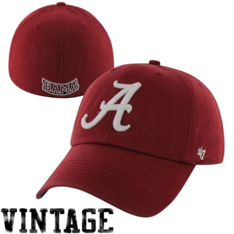 '47 Brand Alabama Crimson Tide New Vault Franchise Fitted Hat - Crimson ...