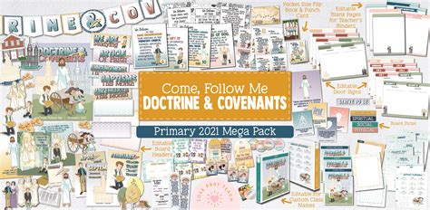 Come, Follow Me Doctrine & Covenants Primary 2021 MEGA PACK