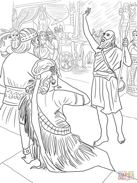 Jonah Preaching To Nineveh Coloring Page