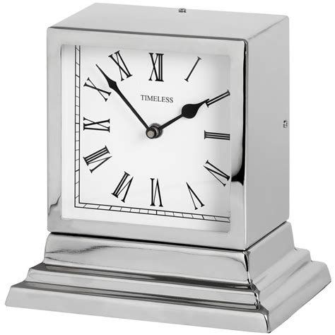 Silver Mantel Clock | From Baytree Interiors | Clock, Mantel clock, Carriage clocks