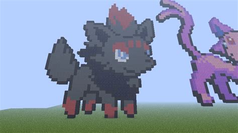 Zorua Pixel Art With Schematics Minecraft Project