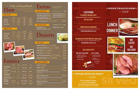 HoneyBaked Ham Company menu in Morristown, Tennessee, USA