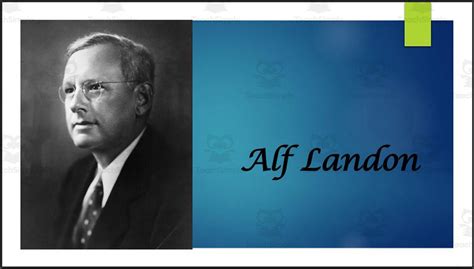 Alf Landon (Former Governor of Kansas) BIO PPT by Teach Simple