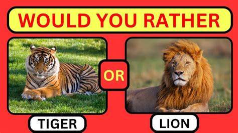 Would You Rather Animal Edition | 50 ROUNDS #wouldyourather - YouTube