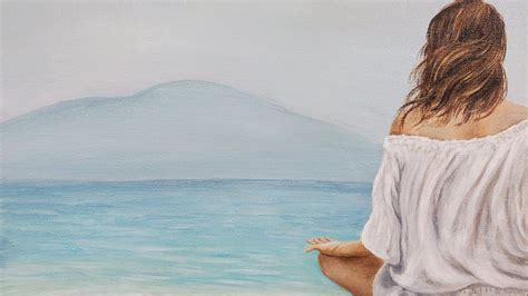 Woman on the Beach Acrylic Painting LIVE Tutorial - YouTube
