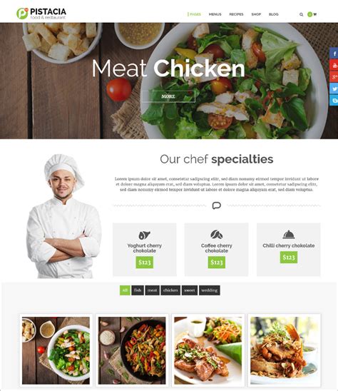 16+ Food Recipes Website Themes & Templates | Free & Premium Templates