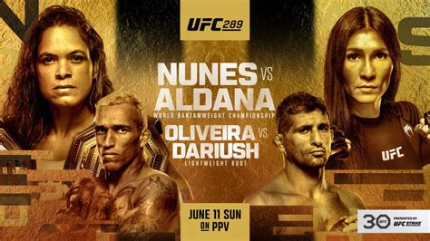 UFC 289: Nunes vs. Aldana Fight Card, Date, Timings in IST, Telecast ...