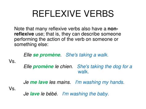 What is a reflexive verb - wookda