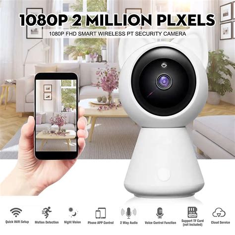 1080p Home Security Ip Camera Wifi Camera Infrered Night Vision Alexa for Echo Security Camera ...