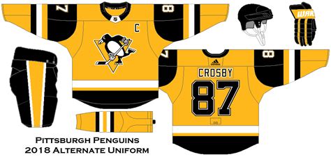 2018 NHL Alternate Uniform Concepts - Pittsburgh Penguins | Custom ...