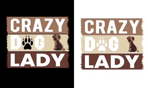 Crazy dog lady t shirt design 21309756 Vector Art at Vecteezy