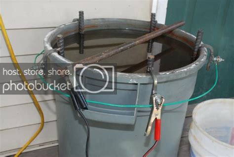 Rust Electrolysis Tank Setup, ver. 2.0 | Metal working tools, Rust, How to clean rust