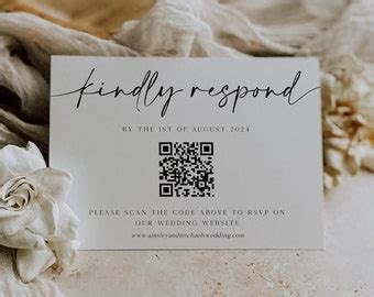 Wedding Website Rsvp Card - Etsy