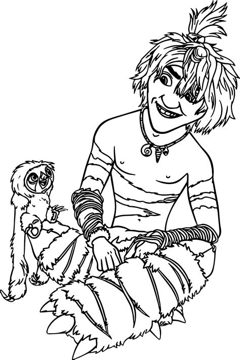 The Croods Coloring Pages - Wecoloringpage.com | Zoo coloring pages ...