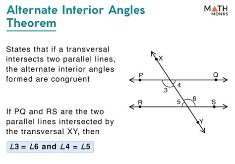 Alternate Interior Angles – Definition & Theorem with Examples