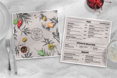 Square Restaurant Menu Template [PSD] - BrandPacks