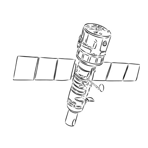 space station vector sketch 36438655 Vector Art at Vecteezy