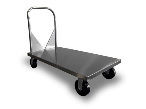 Elite Series Stainless Steel Flat Bed Utility Cart | ELA Enterprises