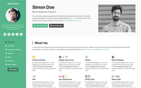 Best Bootstrap Themes and Templates Made for Developers - Portfolio & Resume