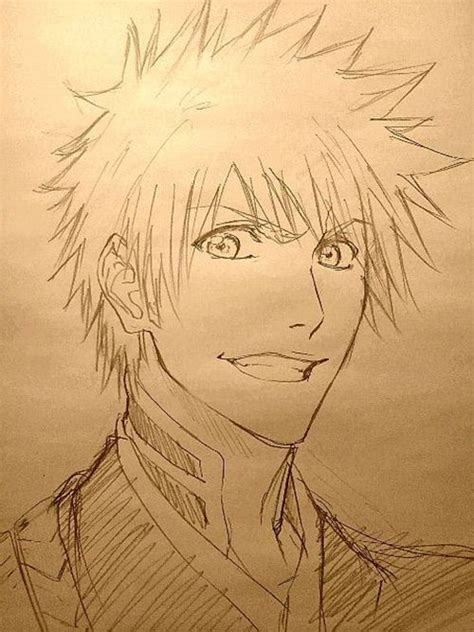 Anime/manga: Bleach Character: Ichigo, drawing of Ichigo. Who ever did this is good!: | Bleach ...