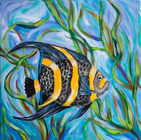 Angel FIsh | Etsy | Fish painting, Fish art, Fish drawings