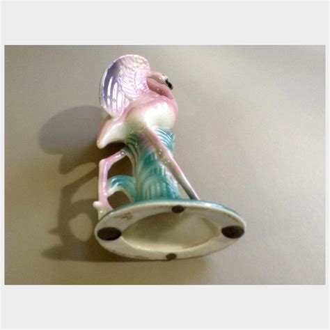 Vintage Pink Flamingo Porcelain Mid-Century Unmarked USA Pottery ...