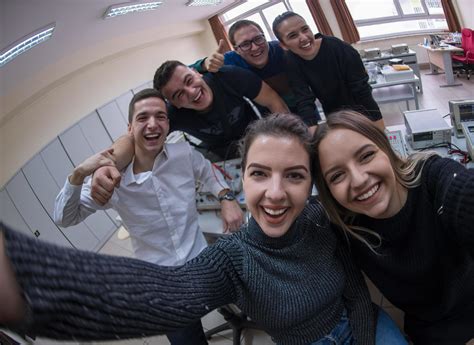 young happy students doing selfie picture 12768018 Stock Photo at Vecteezy