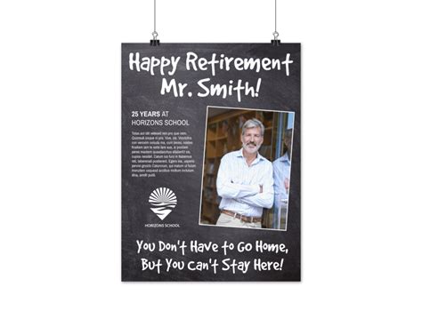 Happy Retirement Party Poster Template | MyCreativeShop