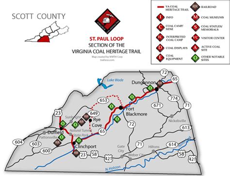 Scott County Virginia Map | Time Zones Map