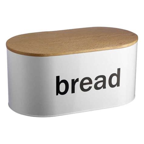 Bread Bin With Wooden Lid | Shopee Malaysia