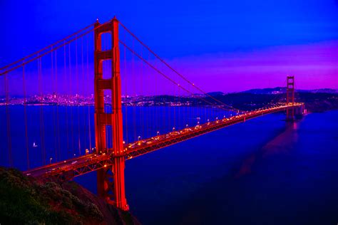 Golden Gate Bridge at Night - San Francisco California | Flickr