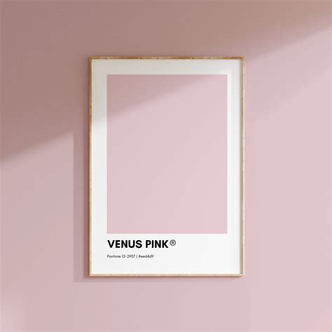 Pantone PINK Wall Art Printable Bundle Set of 6 Prints Pink Pantone ...