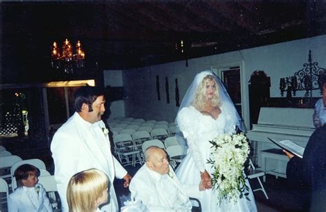 Anna Nicole Smith, 26, marries oil tycoon J. Howard Marshall II, 89, in Texas, on June 27, 1994 ...