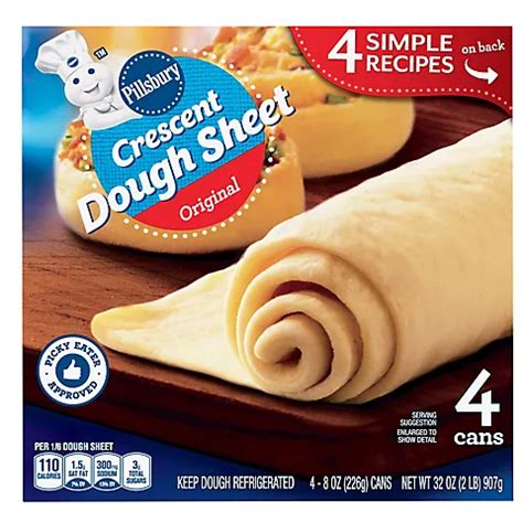 Pillsbury Original Crescent Dough Sheet, 4 ct. | BJ's Wholesale Club