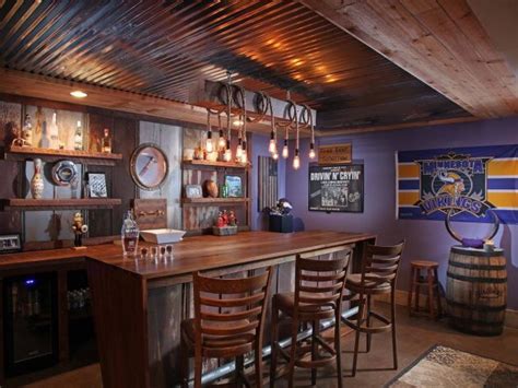 15 Distinguished Rustic Home Bar Designs For When You Really Need That ...