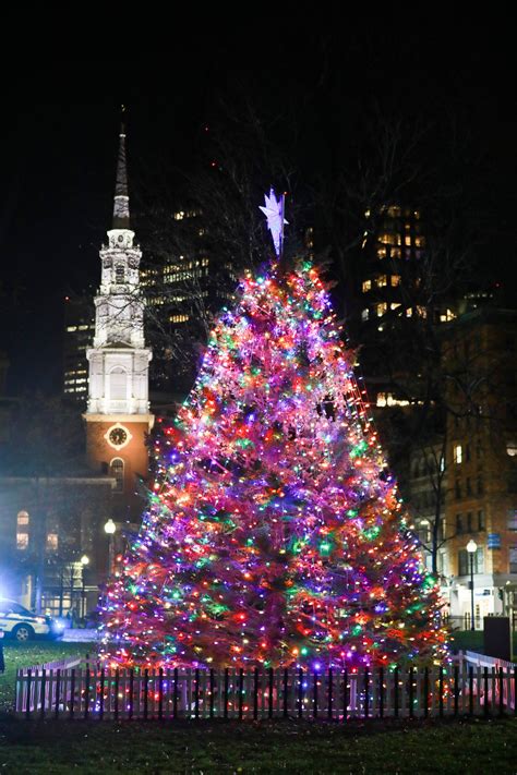 Annual Christmas Tree Lighting on Boston Common – Boston Herald