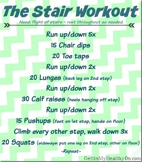 A Workout Using Only Stairs | Stairs workout, Bleacher workout, Workout