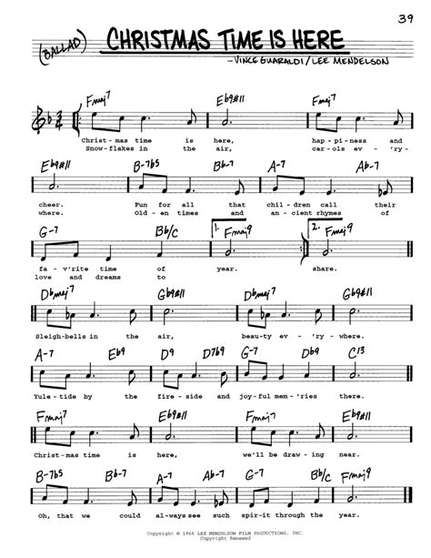 Christmas Time Is Here - Voice - Digital Sheet Music | Sheet Music Plus