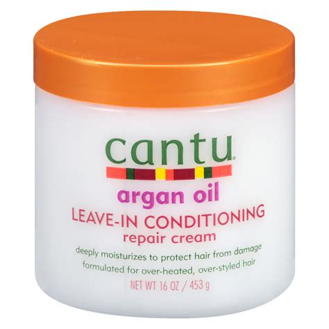 Cantu Argan Oil Leave In Conditioning Repair Cream-16.oz | Natural Oil Bar