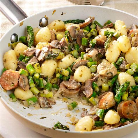 Chicken Sausage & Gnocchi Skillet Recipe | Taste of Home