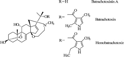 Chemical structure of batrachotoxins. | Download Scientific Diagram