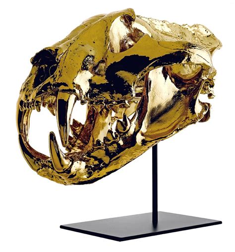 If It's Hip, It's Here (Archives): Gilding The Carnivore. Human and Animal Skulls Dipped In 24kt ...